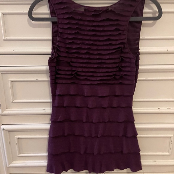 Max Studio Purple Layered Tank Size Small - Picture 2 of 4